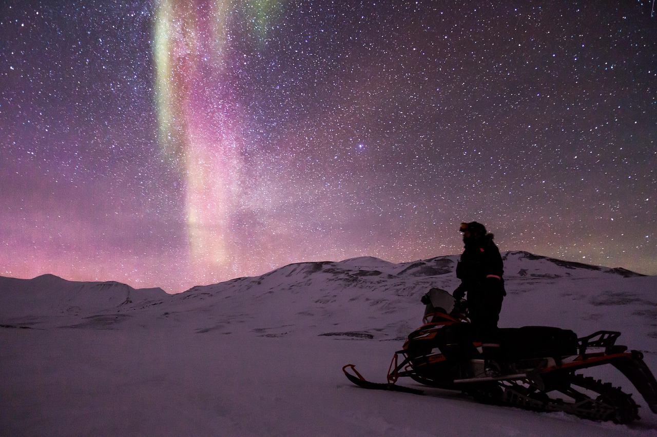 Sunset over the North Pole